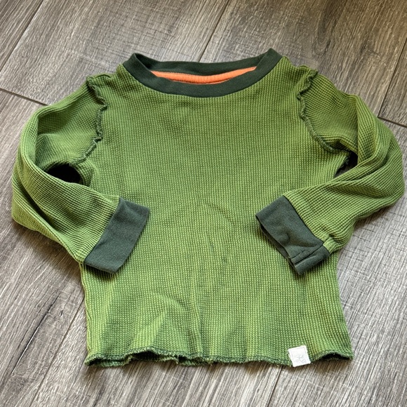 Burt's Bees Baby Olive Green Long Sleeve Tee - Picture 1 of 5